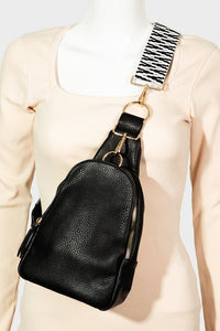 Thumbnail for Fame Single Strap Faux Leather Sing Bag