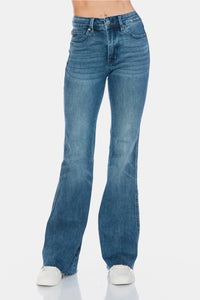 Thumbnail for Judy Blue Full Size Tummy Control Cut Hem Flare Jeans