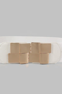 Thumbnail for Geometric Buckle Elastic Wide Belt