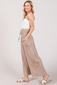 Thumbnail for SAGE + FIG Cotton Gauze Wash Stripe Pants