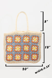 Thumbnail for Fame Flower Braided Tote Bag