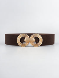 Thumbnail for Geometric Buckle Elastic Wide Belt