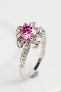 Thumbnail for 1 Carat Moissanite Flower-Shaped Ring