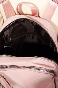 Thumbnail for Fame Adjustable Strap Nylon Backpack Bag with Side Pockets