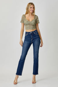 Thumbnail for RISEN Full Size High Waist Straight Jeans