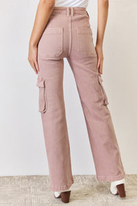 Thumbnail for RISEN Full Size High Rise Cargo Wide Leg Jeans