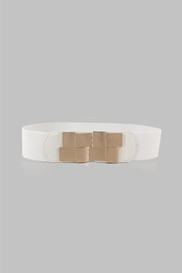 Thumbnail for Geometric Buckle Elastic Wide Belt