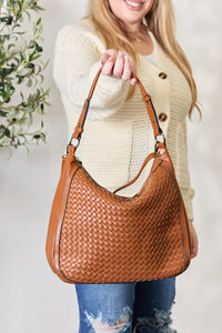 Thumbnail for SHOMICO Weaved Vegan Leather Handbag