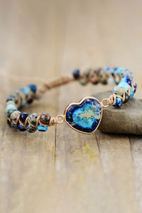 Thumbnail for Handmade Heart Shape Natural Stone Bracelet