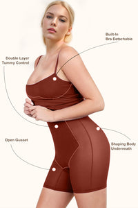 Thumbnail for Basic Bae Full Size Built-In Shapewear Scoop Neck Sleeveless Dress