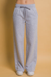 Thumbnail for Love Tree Drawstring Wide Leg Sweatpants with Pockets