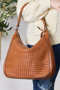 Thumbnail for SHOMICO Weaved Vegan Leather Handbag