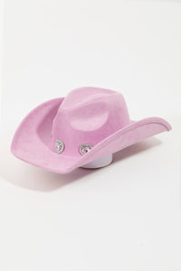 Thumbnail for Fame Rhinestone Pave Heart Cowboy Hat