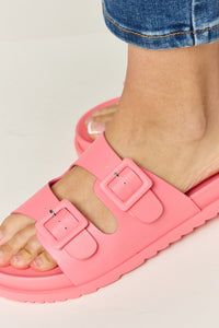 Thumbnail for Legend Double Buckle Open Toe Sandals