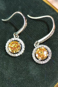 Thumbnail for Platinum-Plated 2 Carat Moissanite Drop Earrings