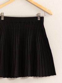 Thumbnail for HYFVE High Waist Knit Pleated Flare Mini Skirt