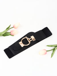 Thumbnail for PU Elastic Wide Belt with Alloy Buckle