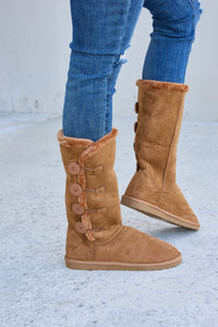 Thumbnail for Forever Link Warm Fur Lined Flat Boots