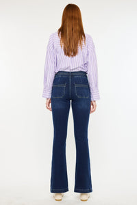 Thumbnail for Kancan High Rise Double Waistband Flare Jeans