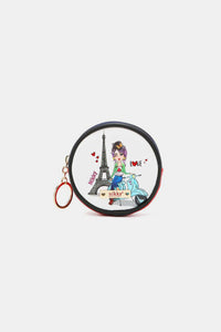 Thumbnail for Nicole Lee USA Keychain Round Coin Purse