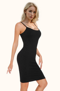 Thumbnail for Basic Bae Full Size Built-In Shapewear Scoop Neck Sleeveless Dress