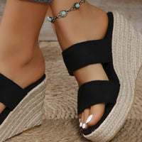 Thumbnail for Open Toe Platform Wedge Sandals