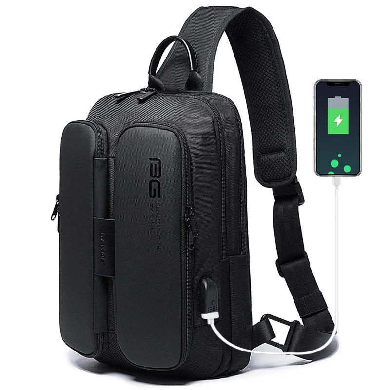 BANGE USB Technology Multifuctional Shoulder Bag for Men