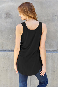 Thumbnail for Basic Bae Full Size Round Neck Curved Hem Tank