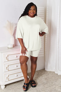 Thumbnail for Basic Bae Full Size Soft Rayon Three-Quarter Sleeve Top and Shorts Set