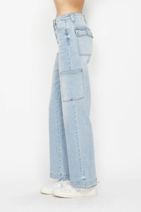 Thumbnail for Judy Blue Full Size High Waist Straight Cargo Jeans