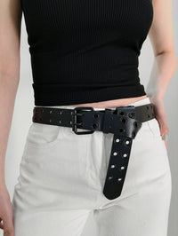 Thumbnail for Grommet PU Leather Belt