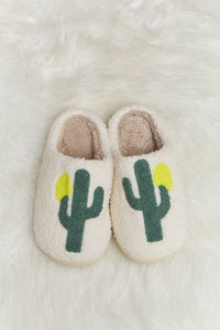 Thumbnail for Melody Cactus Plush Slide Slippers