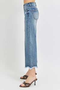 Thumbnail for Risen High Rise Cropped Flare Jeans