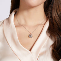 Thumbnail for Moissanite 925 Sterling Silver Heart Necklace