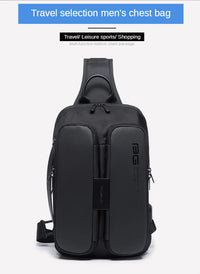 Thumbnail for BANGE USB Technology Multifuctional Shoulder Bag for Men