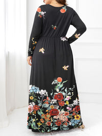 Thumbnail for Plus Size Round Neck Maxi Dress with Pockets