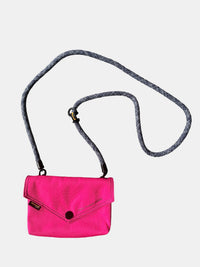 Thumbnail for Himawari Solid Color Envelope Shape Crossbody Bag with Removable Strap