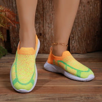 Thumbnail for Breathable Mesh Round Toe Sneakers