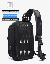 Thumbnail for BANGE USB Technology Multifuctional Shoulder Bag for Men