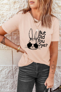 Thumbnail for Rabbit Graphic Round Neck T-Shirt