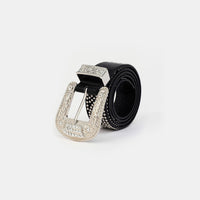 Thumbnail for Studded Rhinestone PU Leather Belt