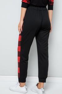 Thumbnail for Celeste Design Full Size Plaid Side Print Sweatpants