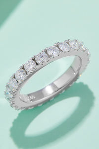 Thumbnail for 2.3 Carat Moissanite 925 Sterling Silver Eternity Ring