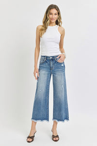 Thumbnail for Risen High Rise Cropped Flare Jeans