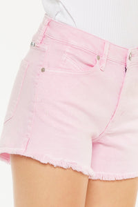 Thumbnail for Kancan Raw Hem High Waist Denim Shorts