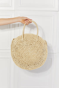 Thumbnail for Justin Taylor Beach Date Straw Rattan Handbag in Ivory