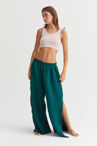 Thumbnail for HYFVE Wide-Leg Side Zipper Sweatpants