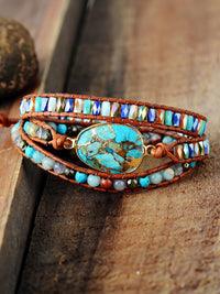 Thumbnail for Triple-Layer Natural Stone Bracelet