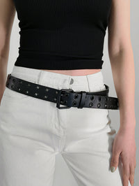 Thumbnail for Grommet PU Leather Belt