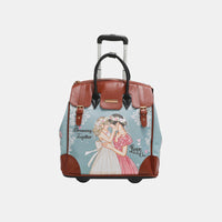 Thumbnail for Nicole Lee USA Printed Rolling Tote Bag